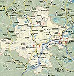 Abbildung einer Karte von Altersbach und Umgebung